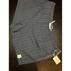 Free Assembly Mens Twill Swim Shorts 5 Inch Inseam Black Geo 3XL New Tag #114